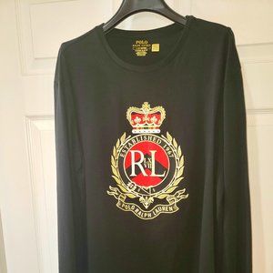 Ralph Lauren Long Sleeve T-Shirt (L) Black